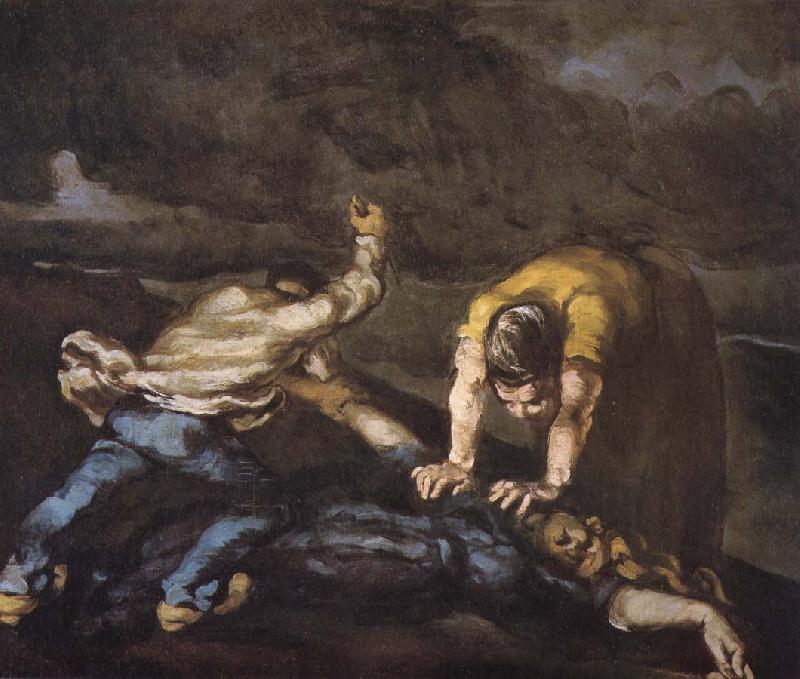 Paul Cezanne murder France oil painting art